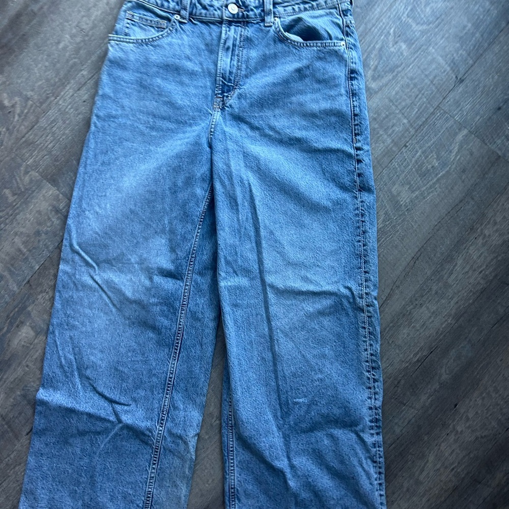 H&M Blue Straight Leg Jeans Classic Denim